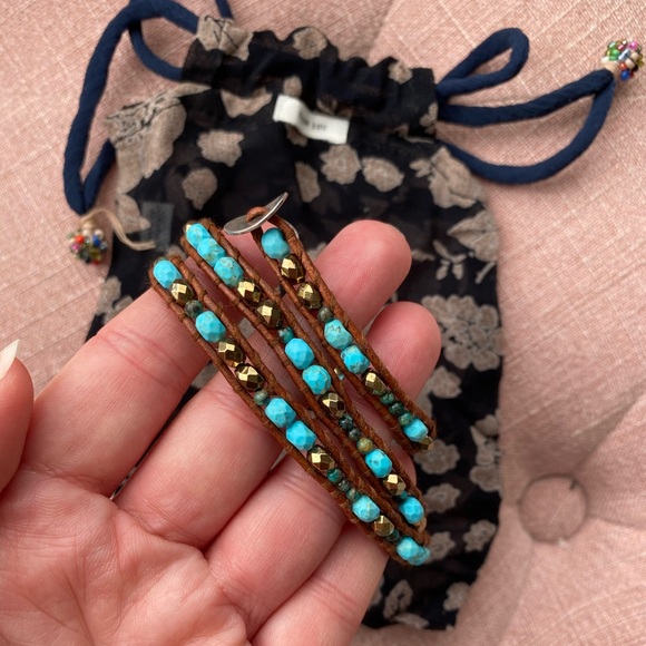 Chan Luu Turquoise Wrap Bracelet - Picture 1 of 4